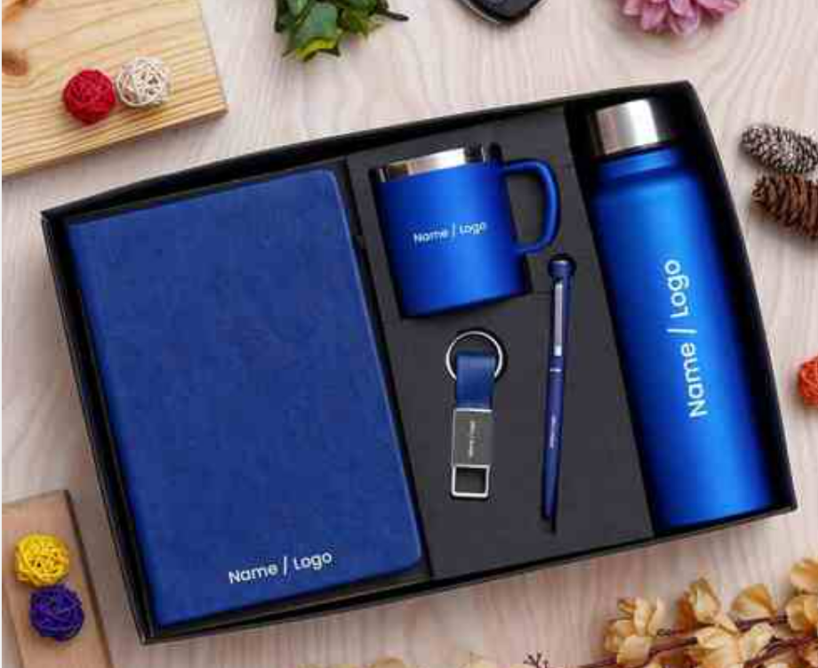 Premium corporate welcome gift kit with bottle and notebook - Vaspire