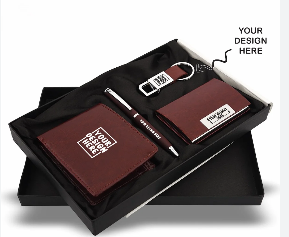 Premium leather diary and wallet corporate gift set - Vaspire Hyderabad